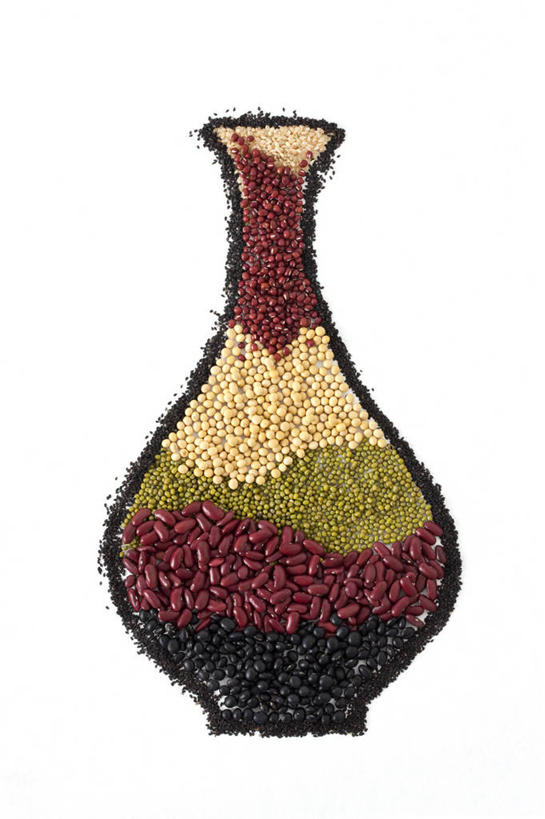 无人,竖图,俯视,留白,白色背景,大豆,静物,花瓶,亚洲,许多,准备,丰富,材料,黑豆,芝麻,食品,很多,素食,摄影,影棚,多样,创造力,摄影棚,绿豆,大红豆,东亚,赤豆,粳米,彩图,高角度拍摄,影棚拍摄,拍摄