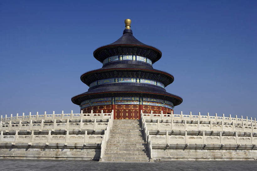 无人,天坛,横图,留白,正面,仰视,北京,中国,亚洲,夏天,摄影,中国文化,彩图,低角度拍摄