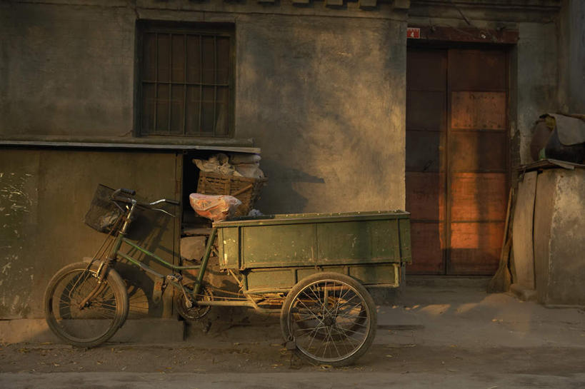 无人,横图,室外,正面,北京,中国,三轮车,地标建筑,摄影,东亚,破败,彩图