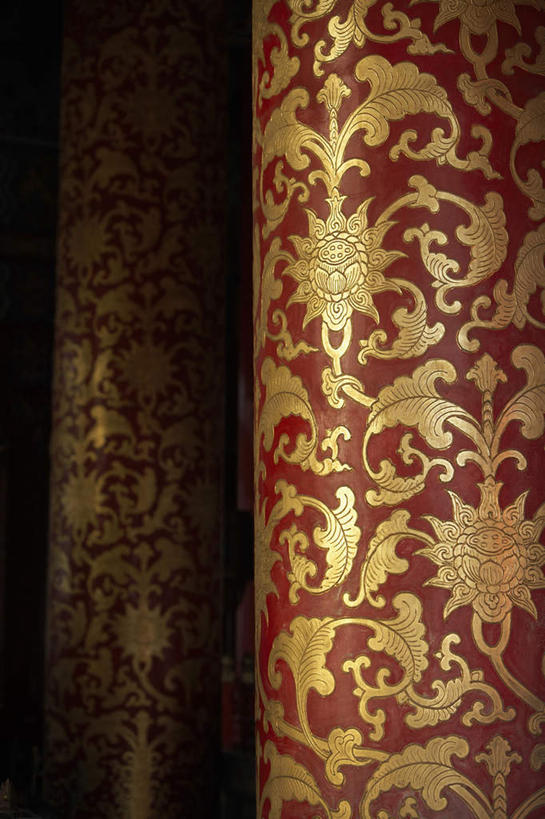 无人,竖图,室内,正面,仰视,建筑,北京,中国,传统,地标建筑,摄影,中国文化,东亚,东亚文化,式样,图腾柱,彩图,低角度拍摄