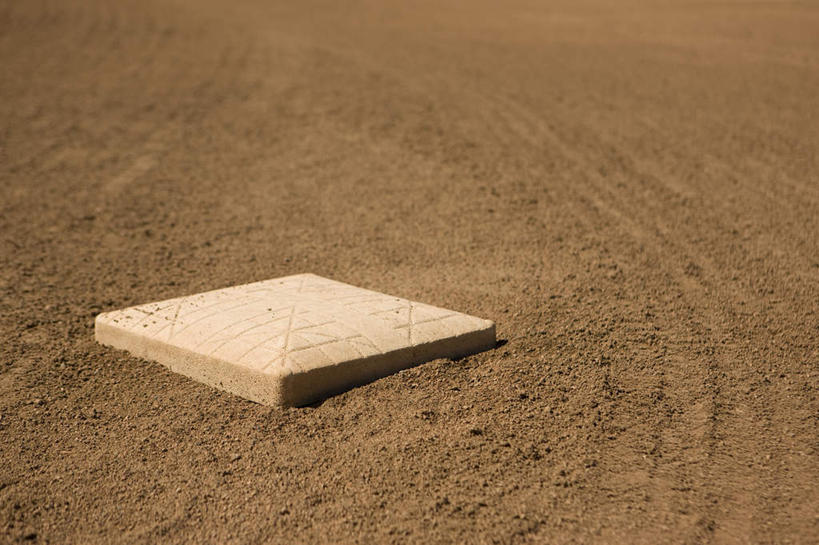 无人,体育馆,运动场,方图,室外,白天,留白,运动,棒球,垒,棒球场,泥土,田地,球场,场地,体育场,树,摄影,播放,美国文化,万里无云,运动馆,彩图