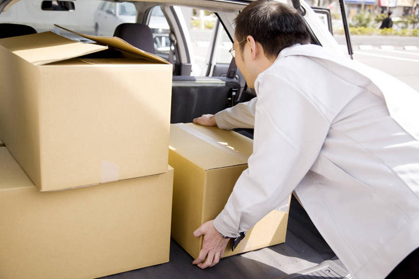 东方人,商务,汽车,工作,盒子,职业,男人,男性,亚洲人,年轻人,彩图,递送