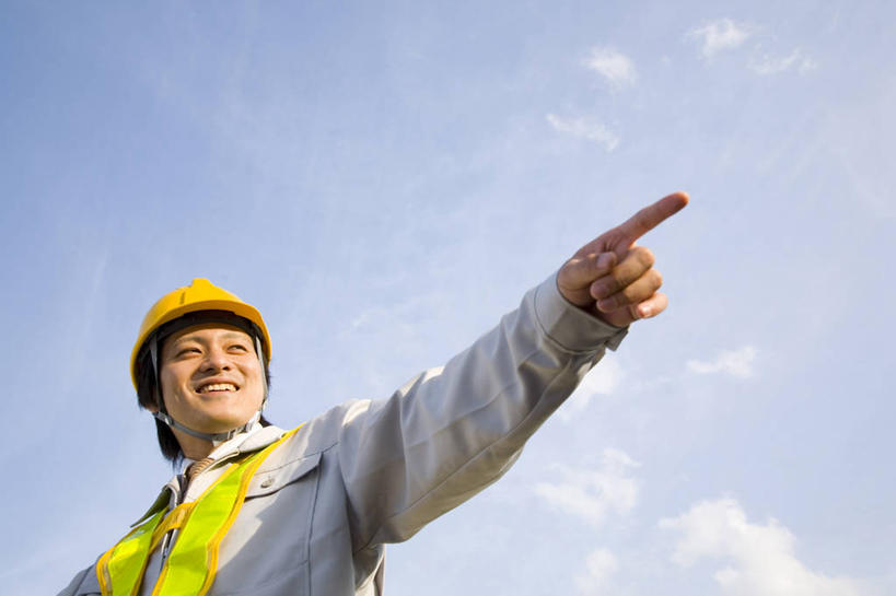 东方人,商务,工作,头盔,天空,职业,生活方式,肖像,男人,男性,亚洲人,年轻人,彩图