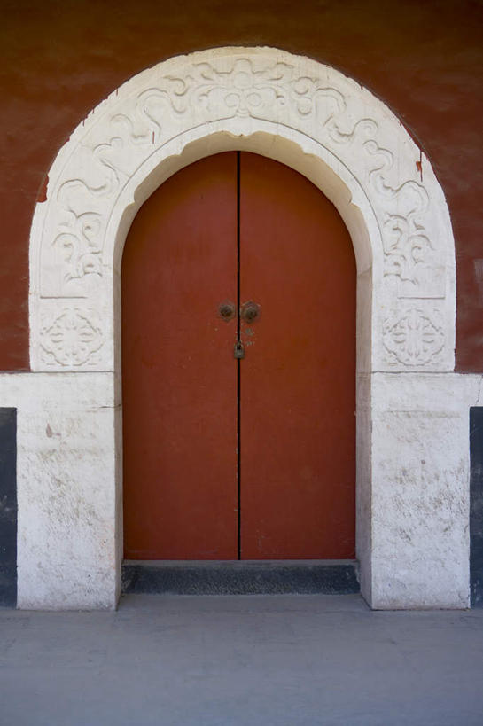 无人,竖图,正面,安全,北京,中国,亚洲,大门,锁,古代,红色,摄影,宗教,保护,中国文化,东亚,东亚文化,西藏自治区,喇嘛教,雍和宫,式样,彩图