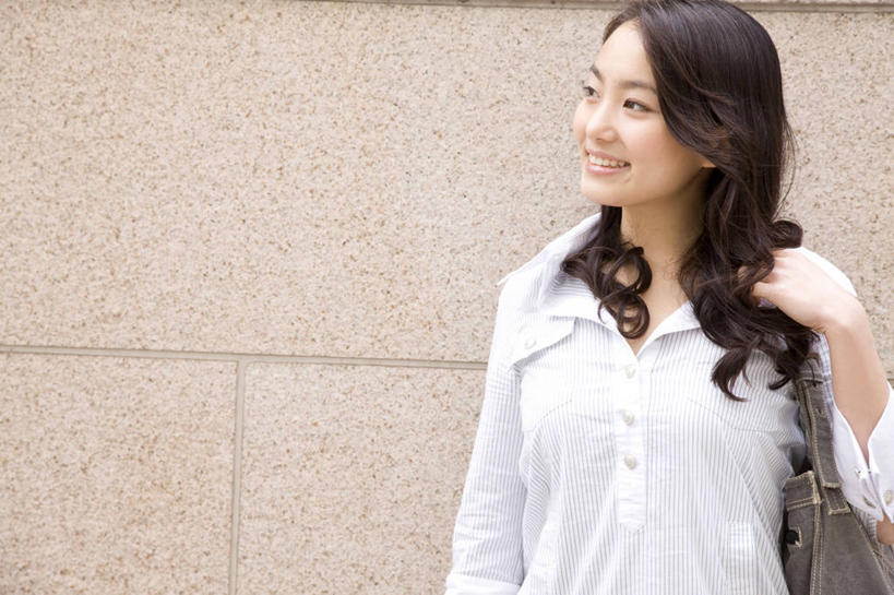 东方人,笑,微笑,购物,亚洲,生活方式,肖像,女人,亚洲人,年轻人,彩图