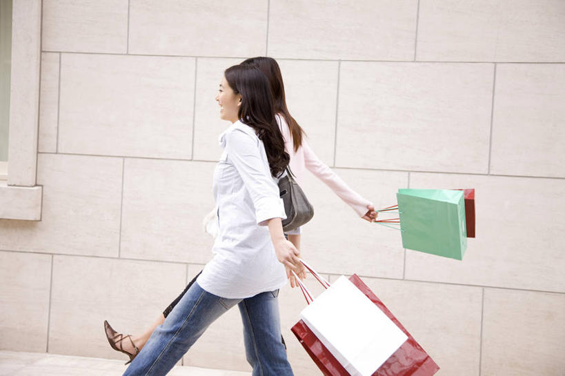 东方人,购物,友谊,亚洲,包,纸袋,生活方式,肖像,女人,亚洲人,年轻人,彩图