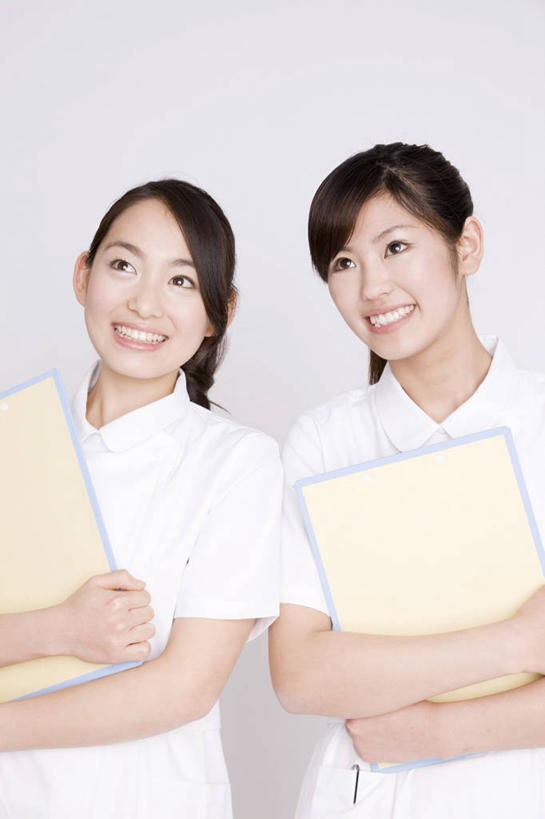 东方人,护士,笑,微笑,室内,白色背景,商务,亚洲,肖像,女人,亚洲人,年轻人,彩图,影棚拍摄