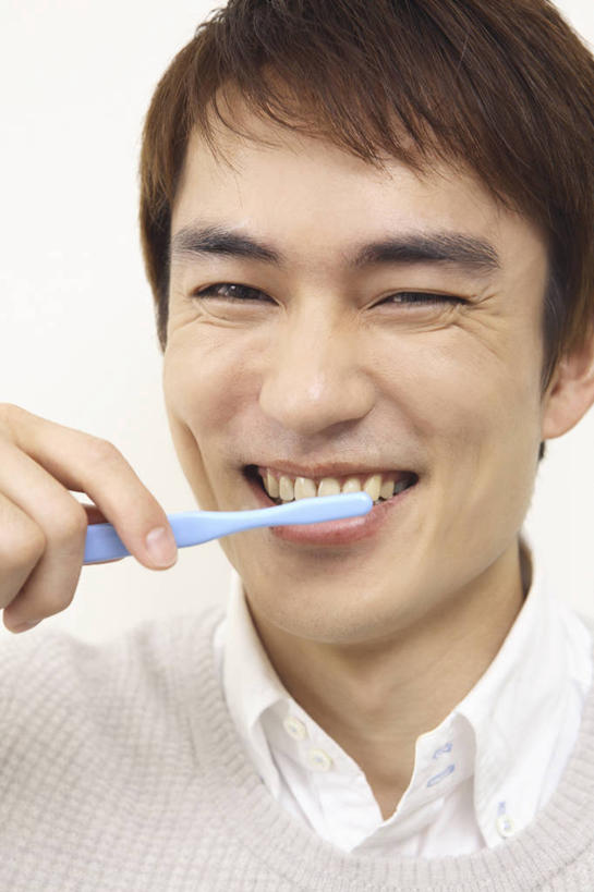 东方人,嘴,牙刷,生活方式,肖像,男人,男性,亚洲人,年轻人,口,口腔,嘴巴,嘴唇,彩图