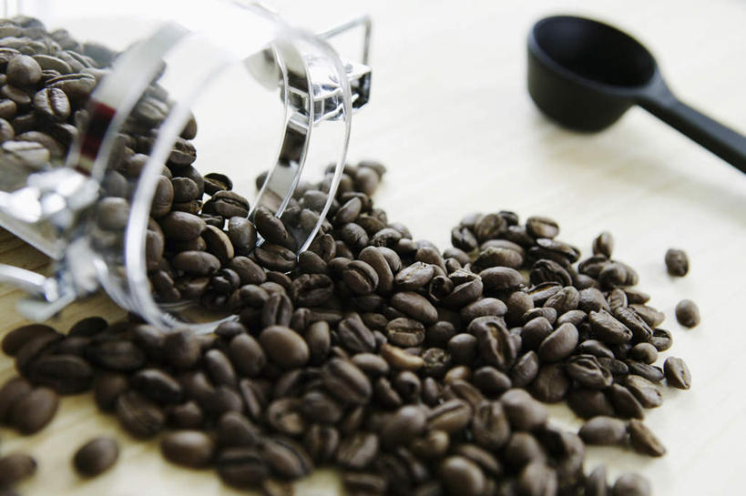 无人,横图,俯视,室内,烧烤,静物,许多,丰富,很多,饮食,饮料,容器,咖啡豆,摄影,清新,量匙,玻璃杯,彩图,高角度拍摄