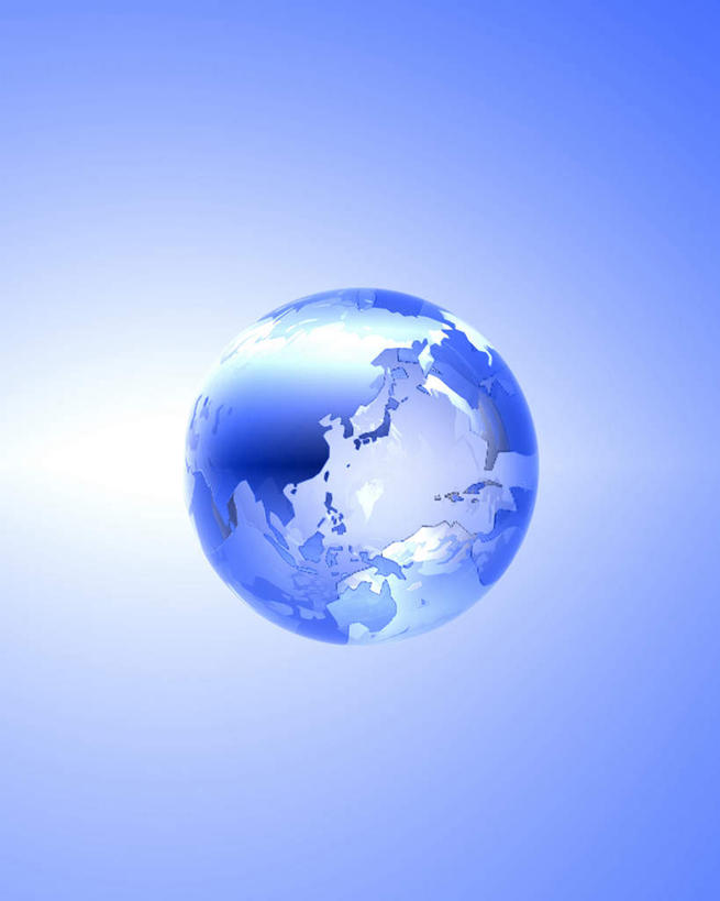 无人,竖图,留白,侧面,蓝色背景,光线,地球仪,光芒,蓝色,球体,摄影,纯净,彩图,影棚拍摄