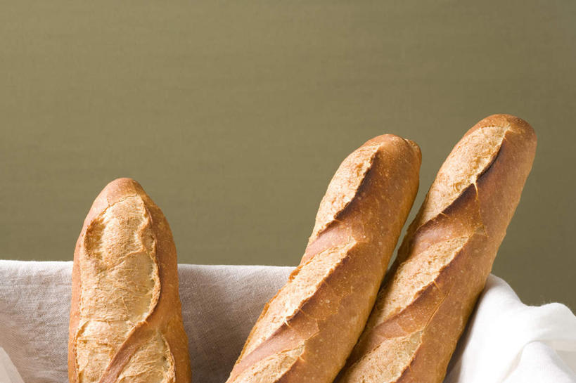 面包,无人,横图,室内,静物,食品,饮食,三个,摄影,长面包,简单,清新,健康食物,纯净,法式长棍面包,彩图