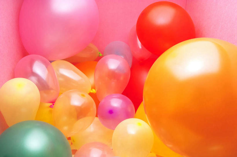 无人,横图,室内,玩具,许多,粉色背景,丰富,很多,气球,摄影,彩图