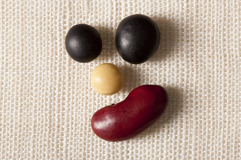 无人,微笑,横图,特写,豆,静物,许多,食品,很多,饮食,素食,清新,健康食物,彩图,拟人