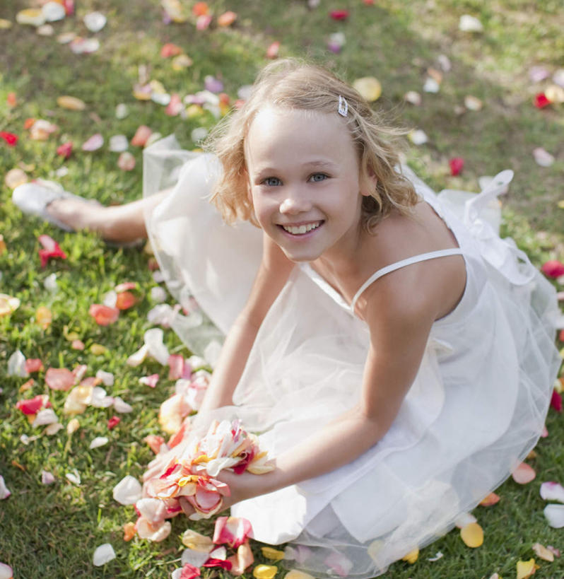 西方人,儿童,一个人,坐,笑,微笑,露齿笑,竖图,俯视,室外,白天,裙子,婚礼,快乐,纯洁,草地,草坪,植物,欧洲,欧洲人,仅一个女性,仅一个人,握,连衣裙,朦胧,模糊,庆祝,盛开,结婚,拿,花蕾,拿着,注视,草,花,花瓣,花朵,鲜花,小孩,绿色,花苞,花蕊,观察,看,仅一个小孩,喜庆,可爱,童年,童趣,握着,观看,纪念,吊带裙,察看,关注,花童,童真,烂漫,无邪,小傧相,天真,女孩,女人,女性,白种人,孩子,抬头,仰头,坐着,彩图,高角度拍摄,全身,高兴,女生