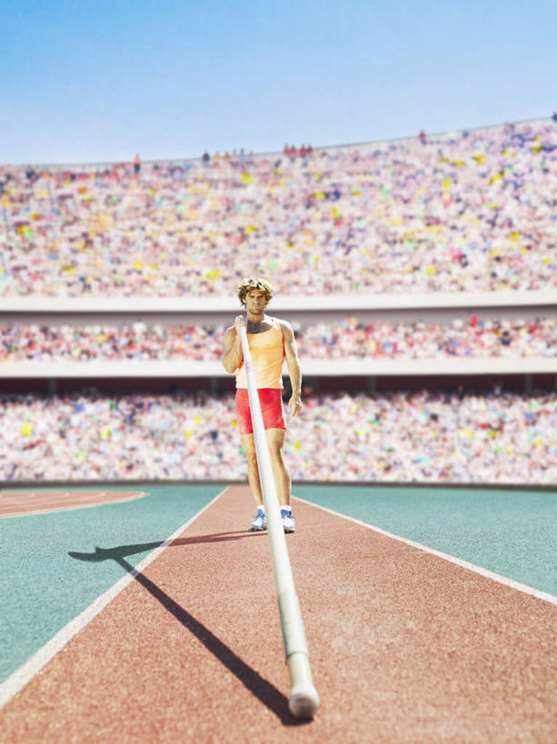 西方人,一个人,运动员,体育馆,运动场,站,竖图,室外,白天,正面,运动服,锻炼,快乐,比赛,运动,竞争,撑杆跳高,欧洲,欧洲人,仅一个男性,仅一个人,握,阴影,服装,光线,标志,数字,文字,影子,字符,拿,拿着,注视,娱乐,标识,体育场,仅一个年轻男性,衣服,蓝色,蓝天,天空,阳光,天,观察,看,站着,休闲,握着,阿拉伯数字,服饰,晴朗,观看,察看,体育运动,衣着,穿着,关注,万里无云,运动馆,衣饰,撑竿跳,撑竿跳高,体育,撑杆跳,男人,男性,年轻男性,白种人,晴空,晴空万里,体育运动员,运动选手,站立,彩图,全身,健身,运动装