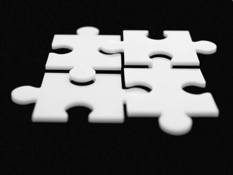 无人,横图,俯视,室内,特写,白天,游戏,成功,合作,团队,集体,信心,静物,拼图,一排,连接,阴影,黑色背景,组合,整齐,并列,并排,反射,影子,玩,娱乐,队伍,排列,白色,休闲,四块,摄影,影棚,活动,链接,成就,队列,发泄,消遣,智力,拼接,拼凑,智力游戏,平行,合伙,宣泄,拼合,凑集,聚合,撮合,链结,趣味,策略,玩耍,嬉戏,彩图,高角度拍摄,影棚拍摄,拍摄