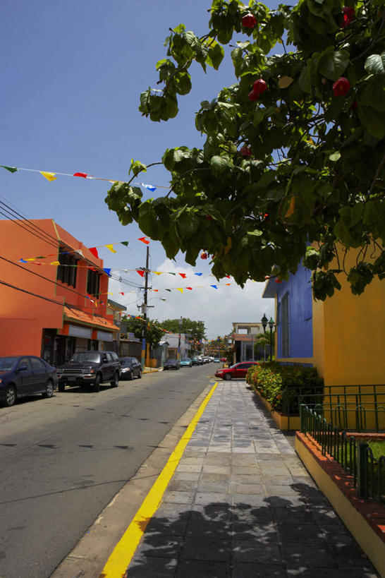 无人,家,竖图,室外,白天,正面,旅游,度假,美景,城市风光,城市,道路,建筑,路,公路,许多,阴影,光线,彩旗,影子,房屋,屋子,景观,公寓,分界线,停车线,交通,娱乐,建设,洋房,楼房,住宅,蓝色,蓝天,天空,阳光,天,享受,休闲,景色,放松,晴朗,车行道,车行道分界线,北美,北美洲,标线,美洲,车行线,万里无云,北亚美利加洲,亚美利加洲,波多黎各,波多黎各自由邦,大安的列斯群岛,晴空,晴空万里,马路,彩图,房子