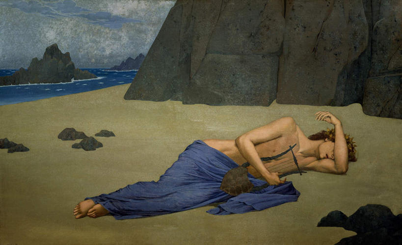 西方人,一个人,无人,躺,闭眼,横图,俯视,室内,白天,绘画,岛屿,海浪,海洋,石头,山,山脉,油画,欧洲,欧洲人,仅一个男性,仅一个人,艺术,石子,岛,浪花,山峰,云,云朵,乐器,弦乐器,山峦,古典,云彩,文化,裸露,仅一个年轻男性,一个,蓝色,白云,蓝天,天空,海水,工艺品,群山,天,品味,晴朗,单个,美术,高雅,弹拨弦鸣乐器,裸,海景,弹弦乐器,古琴,美学,民族乐器,七弦琴,瑶琴,玉琴,袍子,卧着,男人,男性,年轻男性,白种人,大海,风浪,海,海水的波动,近岸浪,列岛,群岛,石块,岩石,涌浪,诸岛,晴空,闭眼睛,闭着眼,闭着眼睛,躺着,卧,彩图,高角度拍摄,全身,弹拨弦乐器