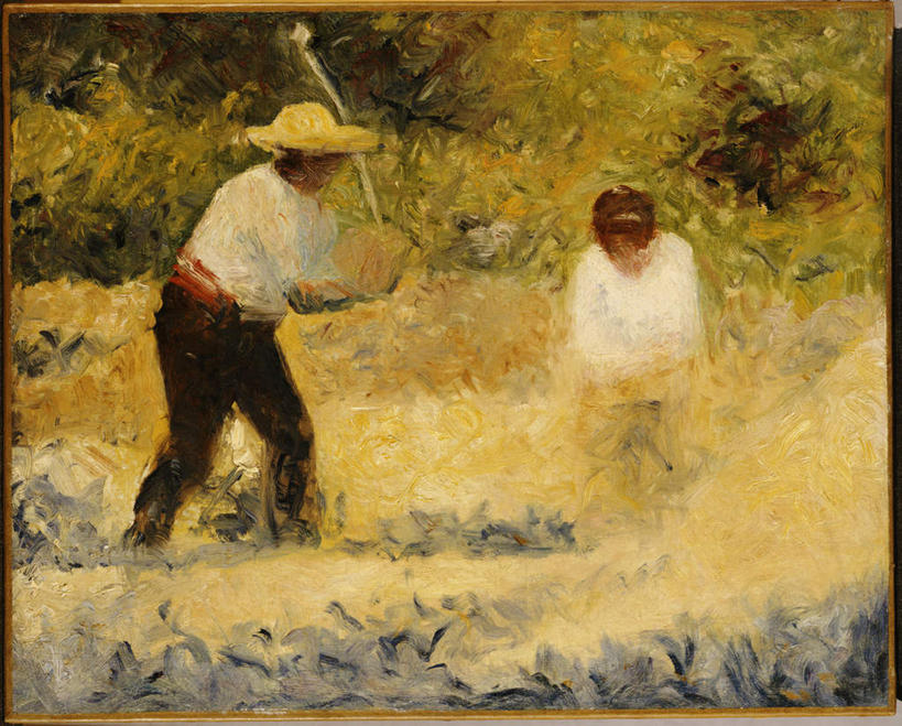 西方人,无人,两个人,家庭,夫妻,农民,农田,站,举,横图,室内,白天,正面,爱情,绘画,庄稼,农作物,帽子,油画,欧洲,欧洲人,服装,艺术,耕田,古典,浪漫,注视,休闲装,文化,衣服,遮阳帽,工艺品,观察,看,品味,托,站着,休闲,温暖,温馨,一家人,休闲服,恩爱,恋人,服饰,观看,美术,和睦,察看,挥动,挥舞,高雅,关注,种田,农具,犁,美学,一顶,农人,耕具,男人,男性,女人,女性,中年男性,中年女性,白种人,夫妇,情侣,农夫,举起,举手,举着,向上举,向上伸,向上托,站立,彩图,全身,耕地,庄稼田,伴侣,融洽