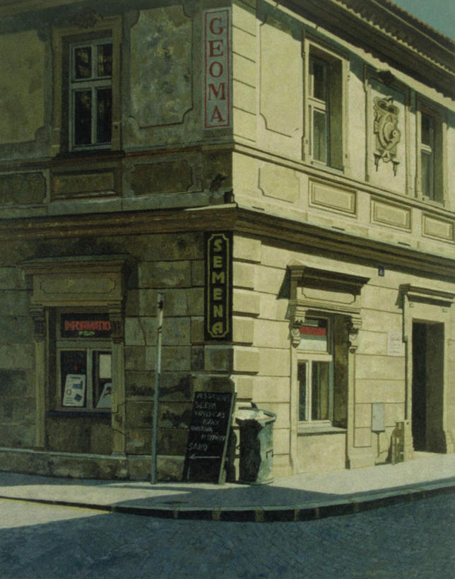 无人,家,竖图,室内,白天,正面,绘画,窗户,门,道路,路,油画,欧洲,捷克,阴影,环保,艺术,反射,影子,房屋,墙,屋子,小路,垃圾桶,交通,首都,古典,文化,楼房,玻璃窗,墙壁,墙面,住宅,阳光,容器,工艺品,门框,品味,能源,储藏,垃圾箱,美术,回收,资源,高雅,储存,利用,低碳,循环,转角,中欧,捷克共和国,美学,持续,布拉格,彩图,房子,贮存