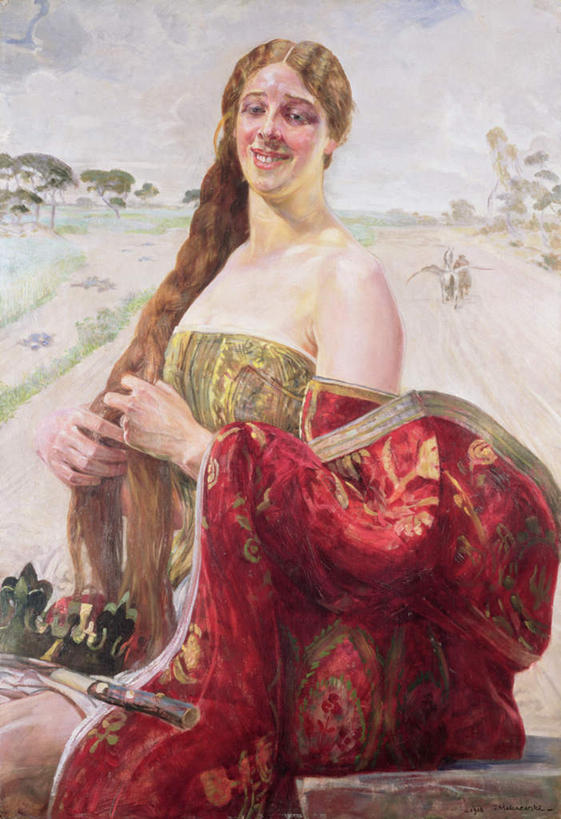 西方人,一个人,无人,坐,笑,微笑,竖图,室内,白天,正面,民族服装,绘画,油画,欧洲,欧洲人,仅一个年轻女性,仅一个女性,仅一个人,握,服装,艺术,古典,拿,拿着,注视,文化,衣服,红色,工艺品,观察,看,品味,握着,服饰,观看,美术,察看,高雅,衣着,穿着,关注,和平,美学,地位,权力,衣饰,符节,节钺,节杖,年轻女性,女人,女性,白种人,坐着,半身,彩图,传统服装,民俗服