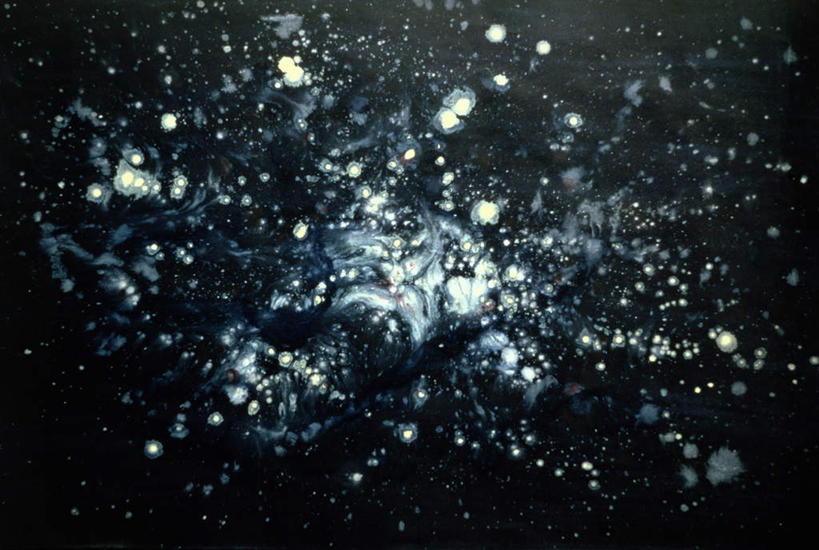 无人,横图,室内,夜晚,正面,绘画,探险,神秘,宇宙,油画,艺术,科学,太空,古典,文化,自然,工艺品,品味,探索,银河,发现,美术,天体,高雅,天文学,外太空,美学,天河,星河,河汉,彩图