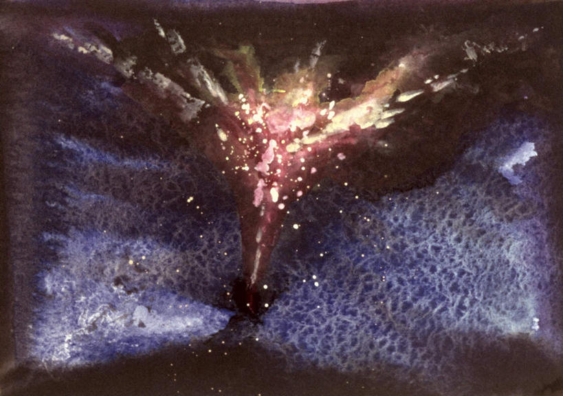 无人,横图,室内,夜晚,正面,绘画,热情,火山,美景,火,油画,飞溅,艺术,溅,火焰,液体,景观,古典,燃烧,文化,自然,工艺品,品味,景色,美术,高雅,喷洒,自然风光,爆发,美学,暴发,发作,活火山,死火山,休眠火山,彩图