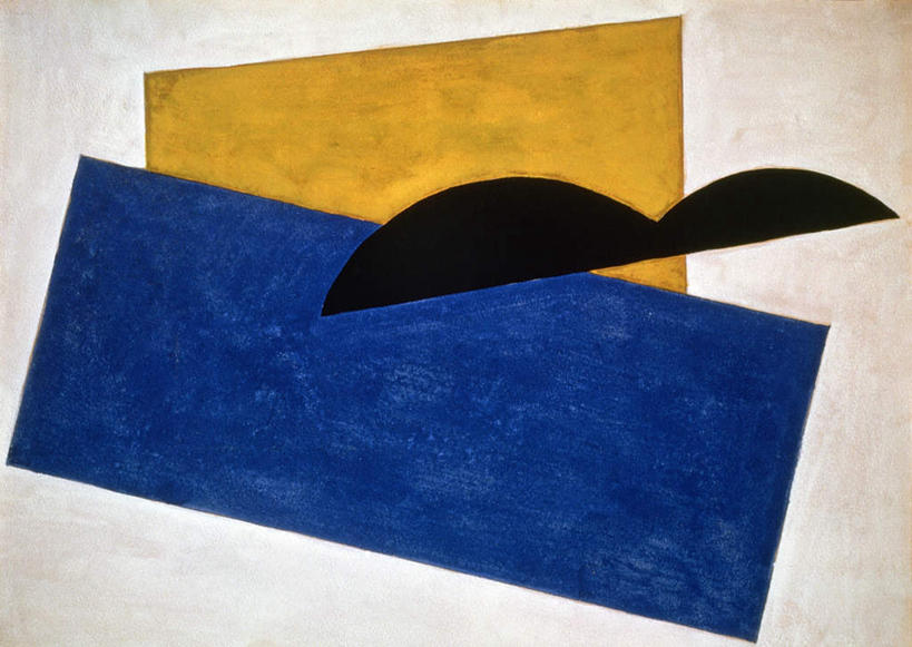 无人,横图,室内,白天,白色背景,正面,抽象,绘画,油画,艺术,曲线,方块,图形,古典,文化,黄色,蓝色,黑色,工艺品,品味,美术,高雅,美学,笼统,彩图