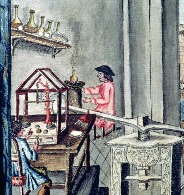 西方人,无人,两个人,家,坐,竖图,室内,白天,正面,绘画,热情,实验,仪器,火,帽子,油画,欧洲,欧洲人,一排,许多,握,制作,服装,研究,艺术,整齐,透明,分析,化学,测试,火焰,烧瓶,支架,房屋,墙,屋子,很多,古典,燃烧,拿,拿着,注视,文化,楼房,墙壁,墙面,住宅,玻璃制品,排列,衣服,玻璃瓶,瓶子,工艺品,观察,看,品味,器皿,握着,服饰,观看,美术,察看,高雅,衣着,穿着,队列,关注,玻璃仪器,试验耗材,实验用品,平底烧瓶,美学,衣饰,二角帽,拿破仑帽,男人,男性,中年男性,白种人,坐着,半身,彩图,房子