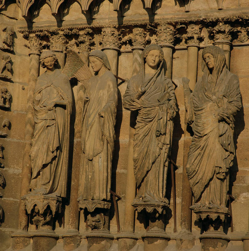 西方人,无人,四个人,站,竖图,室外,白天,正面,旅游,度假,标志建筑,地标,建筑,雕塑,法国,欧洲,欧洲人,一排,天使,握,阴影,艺术,整齐,装饰,光线,翅膀,雕刻,雕像,影子,柱子,拿,拿着,注视,娱乐,建设,排列,阳光,工艺品,观察,看,站着,四个,享受,休闲,旅游胜地,放松,握着,观看,纪念,美术,察看,神圣,队列,关注,主题,善良,陈列,信徒,法兰西共和国,功能,美学,法兰西第五共和国,使者,香槟.阿登,香槟.阿登大区,袍子,马恩省,兰斯,兰斯大教堂,兰斯圣母院教堂,圣洁,女人,女性,中年女性,白种人,站立,彩图,全身