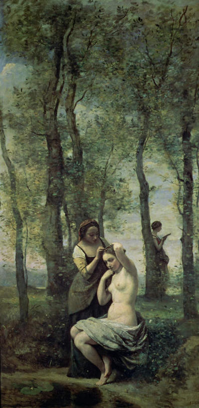 西方人,无人,三个人,站,坐,竖图,室内,白天,正面,绘画,树林,植物,油画,欧洲,欧洲人,服装,艺术,古典,注视,文化,裸露,树,树木,剃头,衣服,绿色,自然,工艺品,观察,看,品味,站着,服饰,生长,成长,观看,美术,察看,高雅,衣着,穿着,关注,裸,佣人,美学,仆人,衣饰,家丁,仆役,西崽,年轻女性,女人,女性,白种人,站立,坐着,彩图,全身,理发