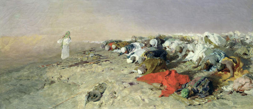 西方人,无人,站,跪,横图,全景,室内,白天,侧面,民族服装,绘画,油画,欧洲,欧洲人,跪拜,阴影,节日,艺术,光线,影子,泥土,云,云朵,许多人,古典,云彩,注视,文化,膜拜,白云,天空,工艺品,天,低头,观察,看,品味,祈祷,站着,一群人,健康,许愿,宗教,信仰,晴朗,观看,纪念,祈求,美术,察看,高雅,伊斯兰教,关注,美学,平安,男人,男性,女人,女性,中年男性,中年女性,白种人,晴空,跪着,站立,彩图,全身,传统服装,民俗服