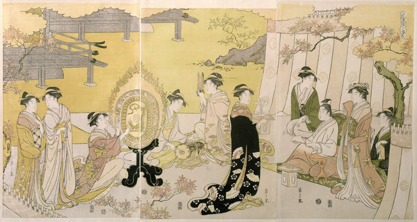 东方人,无人,伙伴,朋友,站,坐,说,横图,室内,白天,正面,民族服装,讨论,绘画,友谊,植物,亚洲,和服,服装,艺术,盛开,枝条,鼓,乐器,许多人,古典,音乐,花蕾,注视,黄种人,文化,花,花瓣,花朵,鲜花,树,树木,树枝,衣服,绿色,自然,工艺品,花苞,花蕊,观察,看,品味,站着,一群人,服饰,生长,成长,观看,打击乐器,美术,察看,高雅,衣着,穿着,关注,吴服,唐草,唐花,唐锦,美学,木版画,衣饰,民族乐器,虬枝,枝杈,铜锣,音乐会,版画,古乐器,交流,友情,年轻女性,女人,女性,亚洲人,沟通,讲话,交谈,商讨,说话,谈话,站立,坐着,彩图,传统服装,民俗服