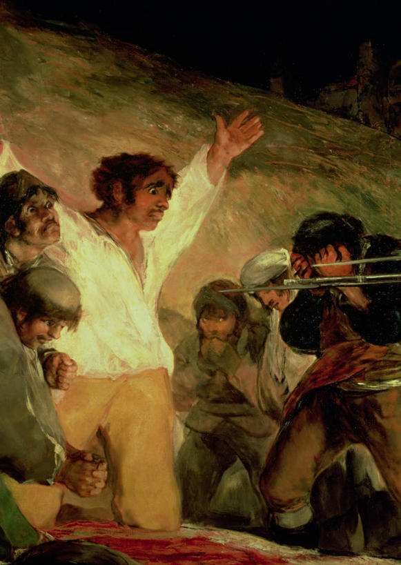 西方人,无人,站,举,竖图,室内,白天,正面,绘画,竞争,油画,欧洲,欧洲人,对抗,服装,艺术,冲突,枪支,头巾,墙,许多人,古典,注视,破坏,文化,墙壁,墙面,衣服,工艺品,观察,看,品味,托,站着,一群人,武器,战争,服饰,手枪,观看,美术,损坏,察看,高雅,攻击,威胁,衣着,穿着,对立,关注,矛盾,兵器,投降,防御,枪械,佩服,来福枪,来复枪,弹夹,美学,敌对,挫败,斗争,抗拒,抗衡,杀伤,威慑,衣饰,降服,投诚,子弹夹,危险,男人,男性,中年男性,白种人,屈膝,举起,举手,举着,向上举,向上伸,向上托,站立,半身,彩图