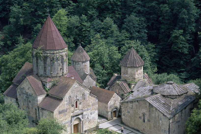 无人,家,横图,俯视,室外,白天,旅游,度假,名胜古迹,森林,树林,植物,标志建筑,地标,建筑,亚美尼亚,亚洲,阴影,遗迹,光线,影子,堡垒,城堡,房屋,墙,屋子,古迹,文物,娱乐,建设,古建筑,楼房,墙壁,墙面,住宅,树,树木,绿色,阳光,自然,享受,休闲,旅游胜地,放松,生长,成长,要塞,西亚,古文明,亚美尼亚共和国,设防,彩图,高角度拍摄,房子