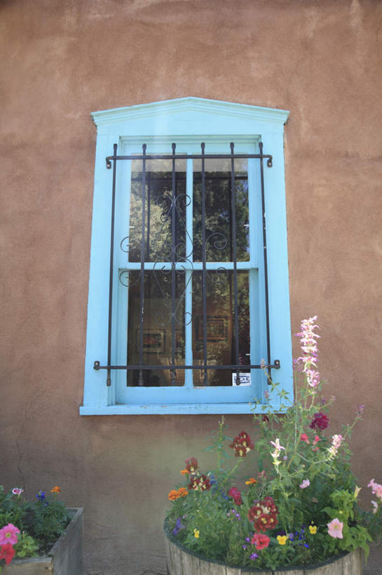 无人,家,栏杆,竖图,室外,特写,白天,正面,旅游,度假,植物,窗户,城市,美国,阴影,盛开,光线,盆栽,影子,栅栏,房屋,屋子,篱笆,围栏,盆景,花蕾,娱乐,护栏,楼房,玻璃窗,住宅,花,花瓣,花朵,鲜花,蓝色,绿色,阳光,自然,花苞,花蕊,享受,休闲,放松,生长,成长,北美,北美洲,美洲,新墨西哥,首府,新墨西哥州,北亚美利加洲,亚美利加洲,迷人之地,迷人之州,圣达菲,圣塔菲,桑塔菲,彩图,房子