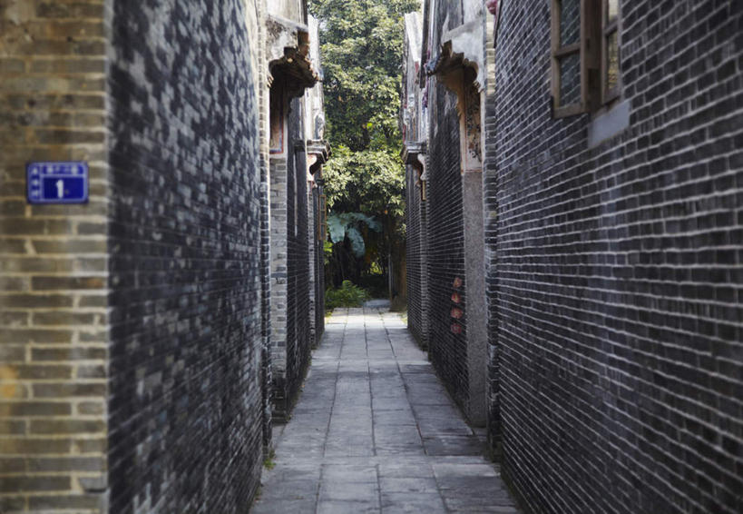 无人,家,横图,室外,白天,正面,植物,中国,亚洲,阴影,光线,纹路,纹理,影子,房屋,墙,屋子,小巷,楼房,墙壁,墙面,住宅,树,树木,绿色,阳光,自然,生长,成长,东亚,广东,广东省,肌理,中华人民共和国,华南地区,粤,冷巷,开平,彩图,房子