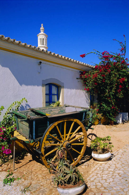 无人,家,竖图,室外,白天,正面,旅游,度假,美景,植物,窗户,门,葡萄牙,欧洲,阴影,光线,影子,房屋,墙,屋子,景观,娱乐,楼房,玻璃窗,墙壁,墙面,住宅,车,树,树木,蓝色,绿色,蓝天,天空,阳光,自然,手推车,门框,交通工具,天,享受,休闲,景色,放松,生长,晴朗,成长,南欧,自然风光,载具,万里无云,葡萄牙共和国,阿尔加维,晴空,晴空万里,彩图,房子