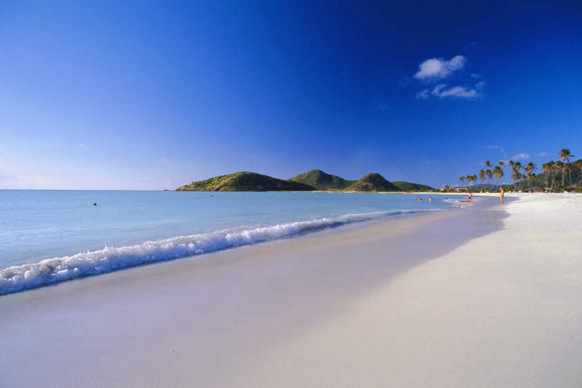 无人,横图,室外,白天,正面,旅游,度假,岛屿,海浪,海洋,美景,沙滩,植物,棕榈树,叶子,沙子,岛,海岸,景观,浪花,水平线,云,云朵,辽阔,绿叶,海平线,沙地,云彩,娱乐,树,树木,蓝色,绿色,白云,蓝天,天空,自然,海水,天,享受,休闲,广阔,嫩叶,景色,放松,生长,晴朗,成长,一望无际,北美,北美洲,自然风光,美洲,海景,棕榈叶,北亚美利加洲,亚美利加洲,无边无际,一马平川,安提瓜岛,巴布达,巴布达岛,安提瓜,杜尔西纳岛,叶,叶片,大海,风浪,海,海水的波动,海滩,近岸浪,列岛,群岛,涌浪,诸岛,晴空,彩图,水天相接,水天一线