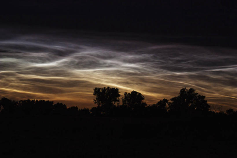 无人,横图,室外,夜晚,美国,科学,天气,树,天空,摄影,剪影,气象学,彩图,爱荷华