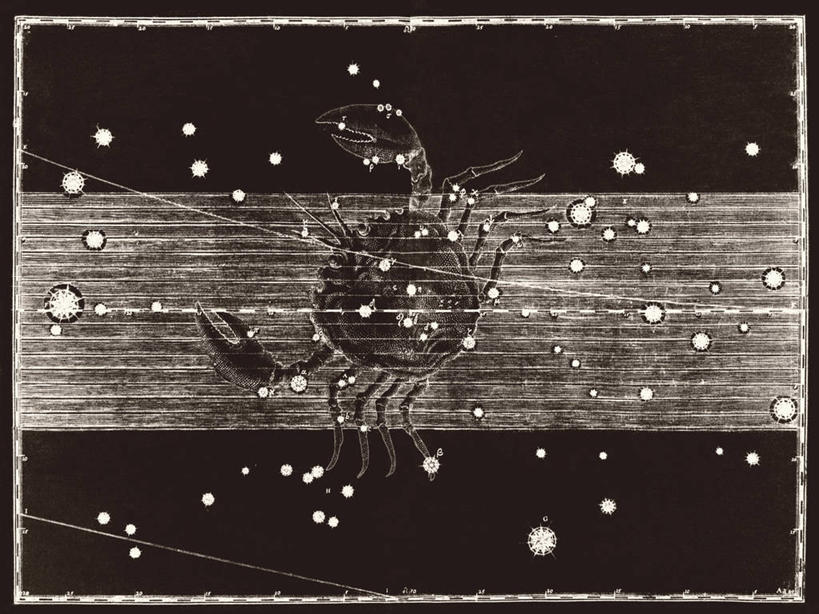 无人,横图,黑白,地图,科学,螃蟹,星星,摄影,星座,手艺,天文学,雕刻术