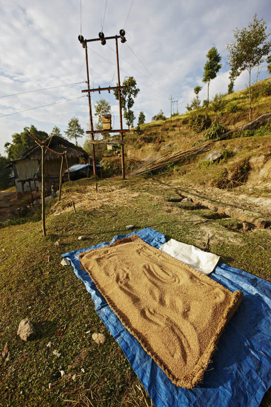 无人,竖图,室外,白天,农业,山,亚洲,篮子,房屋,谷类,摄影,收获,金属丝,住房,喜马拉雅山脉,彩图