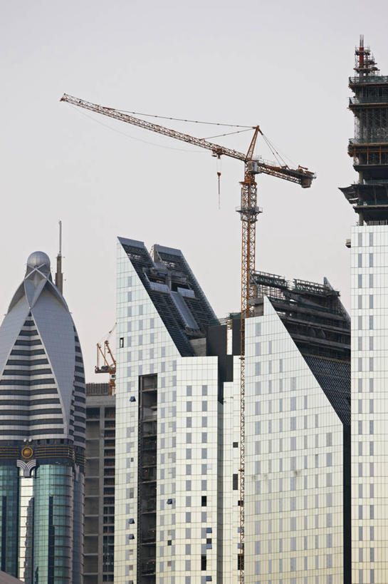 无人,竖图,室外,白天,建筑业,技术,窗户,城市,建筑,摩天大楼,建筑工地,摄影,中东,华贵,阿拉伯联合酋长国,迪拜,波斯湾,进展,滑车,彩图