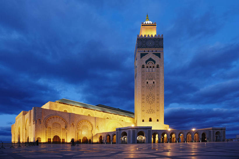 无人,横图,室外,夜晚,美景,非洲,摩洛哥,光,景观,云,塔,尖顶,光亮,自然,景色,摄影,照亮,尖塔,自然风光,清真寺,北非,阿非利加洲,摩洛哥王国,卡萨布兰卡,达尔贝达,摩洛哥肺叶,彩图