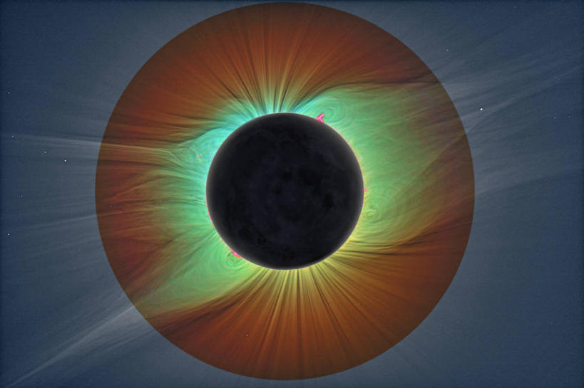 无人,横图,太阳,蒙古,科学,太空,日食,月亮,摄影,天文学,日冕,彩图