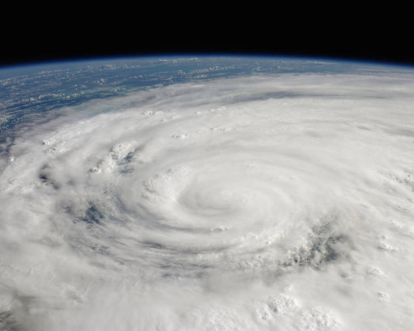 无人,横图,云,天气,摄影,飓风,彩图