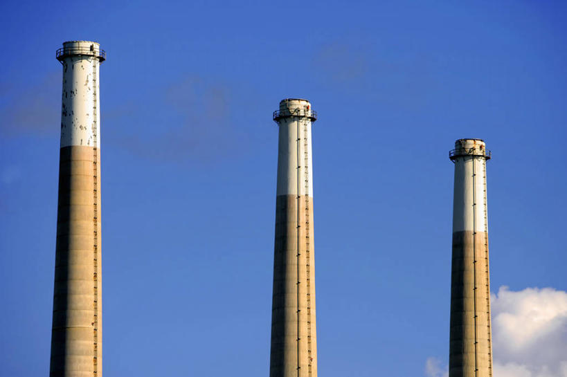 无人,横图,室外,白天,烟囱,美国,一排,整齐,排列,三个,工业,摄影,队列,加利福尼亚,莫罗贝,彩图,焚化炉