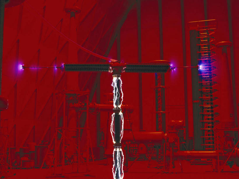 无人,工程师,横图,室内,技术,闪电,德国,研究,科学,发电机,火花,实验室,首都,柏林,红色,工业,摄影,能源,电,工程,科学实验,危险,彩图