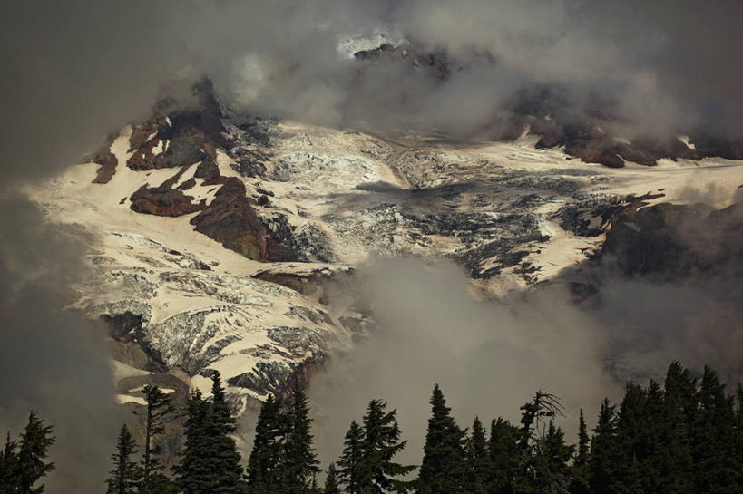 无人,公园,横图,室外,白天,火山,华盛顿,美国,地形,云,风景,自然,摄影,北美,北美洲,国家公园,美洲,华盛顿州,雷尼尔山国家公园,瑞尼尔山国家公园,常绿之州,常青州,北亚美利加洲,亚美利加洲,彩图,皮尔斯县,冰隙