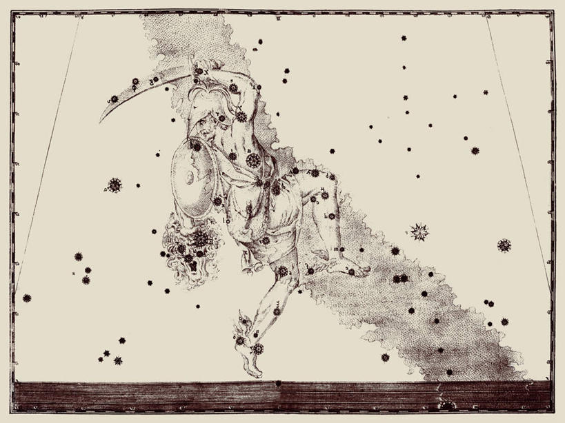 无人,横图,地图,艺术,科学,星星,摄影,星座,天文学,珀尔修斯,彩图,雕刻术